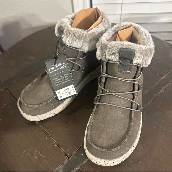Reyes Wool Dames Boots Mauve HD40182-5AD